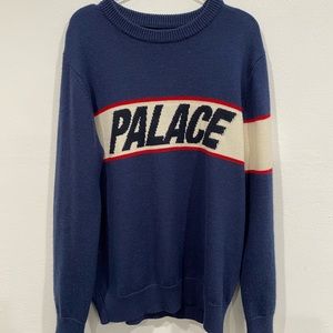 Palace Navy Logo Knit